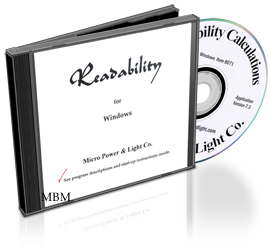 READABILITY CALCULATIONS