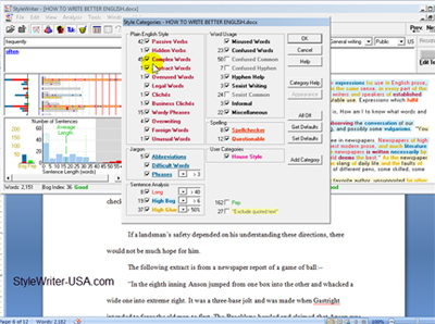 StyleWriter's Complex Words Category